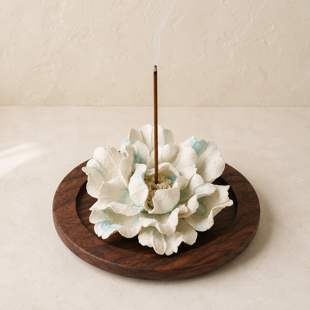Orchid Time Peony Incense Holder  & Aroma Diffuser